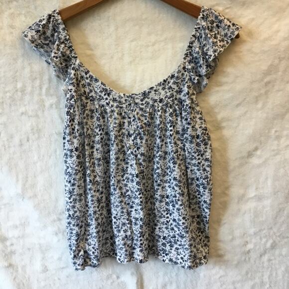 Lucky Brand Blue Floral Tank Top - Picture 2 of 8
